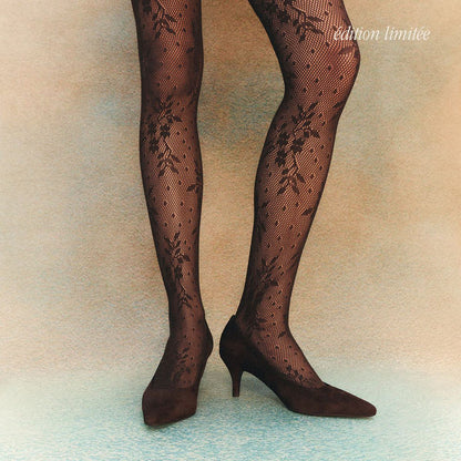 Collant Swedish Opera Dentelle Chocolat