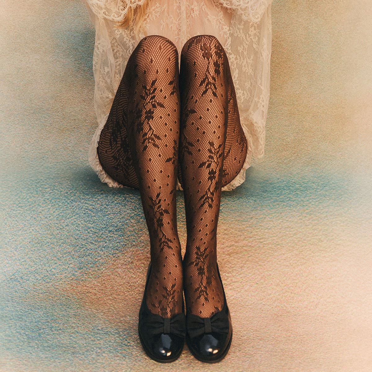 Collant Swedish Opera Dentelle Chocolat