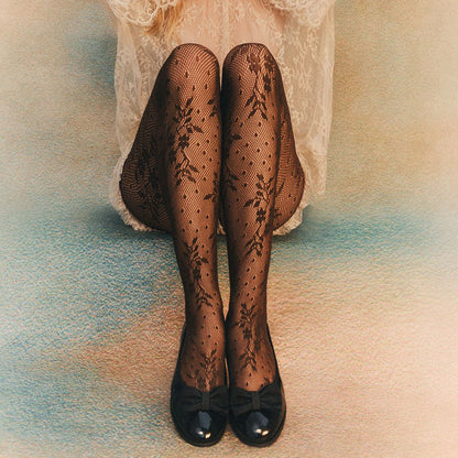 Collant Swedish Opera Dentelle Chocolat