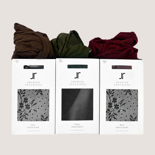 Collant Swedish Opera Dentelle Chocolat