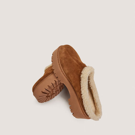 Mules Ralf Croute/fluffy Tabac-beige