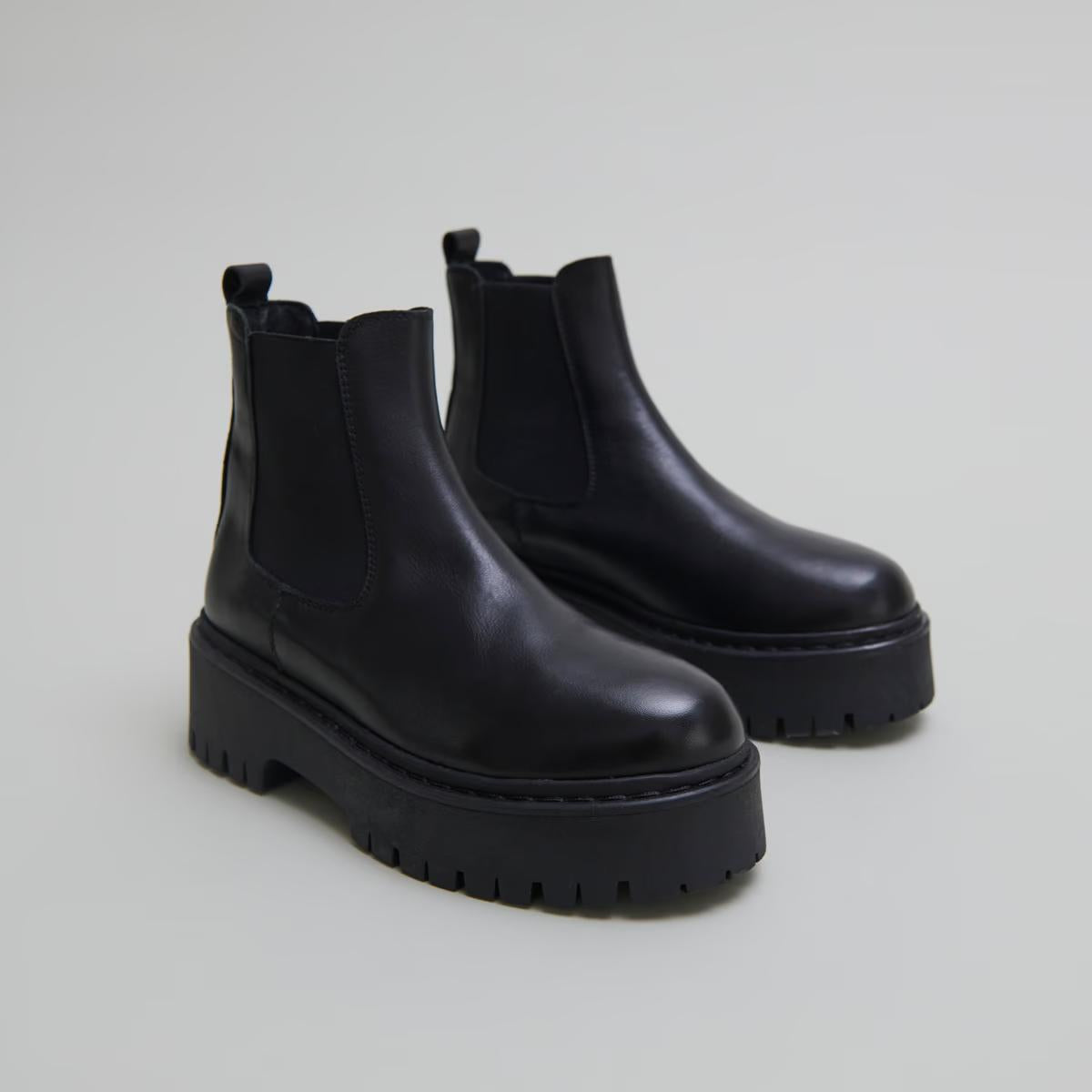 Boots Ravie Cuir Noir