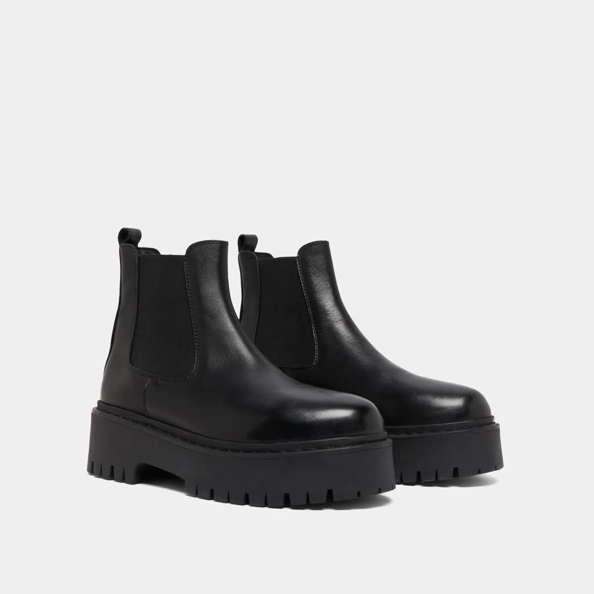 Boots Ravie Cuir Noir