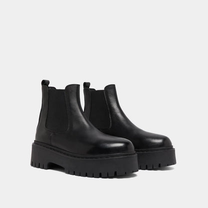 Boots Ravie Cuir Noir