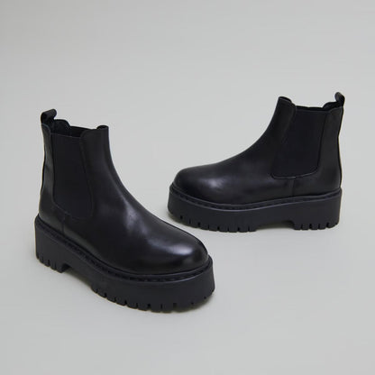 Boots Ravie Cuir Noir