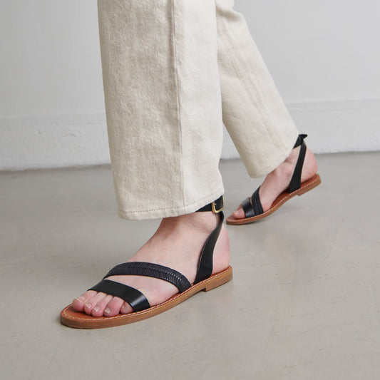 Mocassins Thelma-bis Cuir Glac Noir