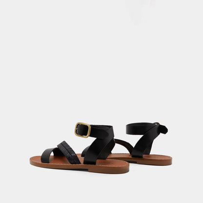 Mocassins Thelma-bis Cuir Glac Noir