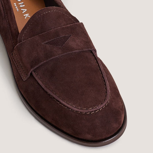Mocassins Thelma-bis Velours Marron