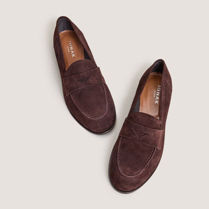 Mocassins Thelma-bis Velours Marron