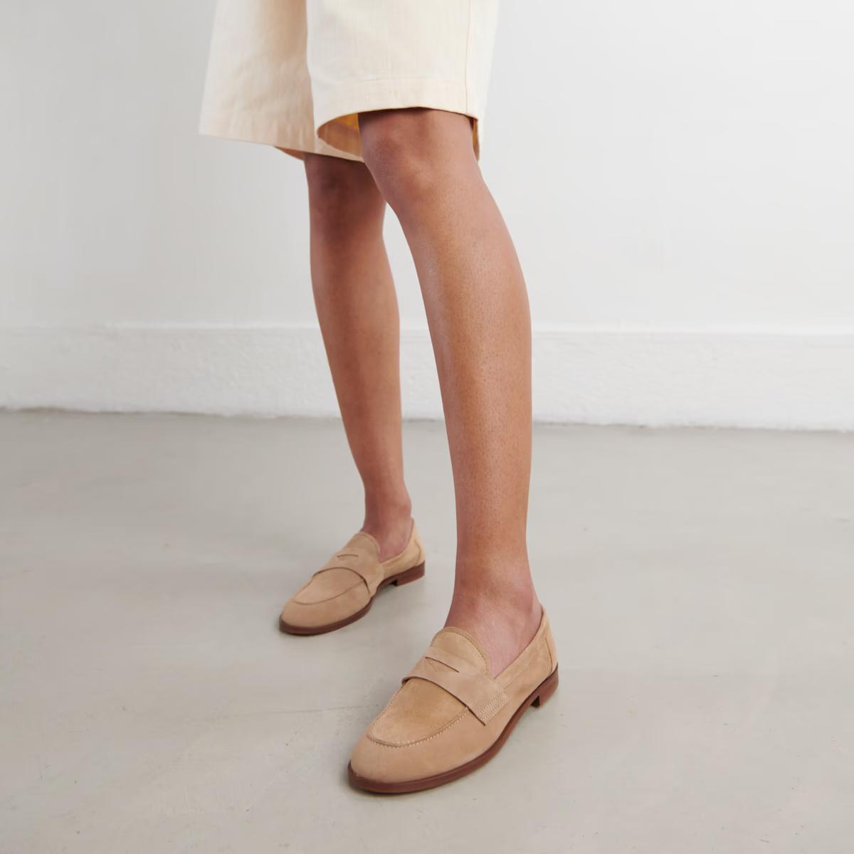 Mocassins Thelma Velours Camel