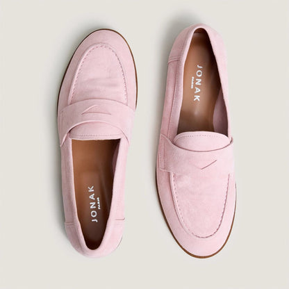 Women Moccasins Velours Thelma - Rose-Petale
