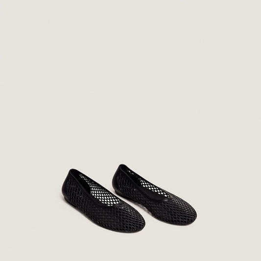 Women Ballet Flats Ugo Soft Cushioned Jelly - Black Noir