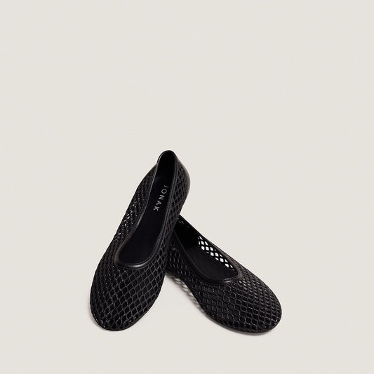 Women Ballet Flats Ugo Soft Cushioned Jelly - Black Noir