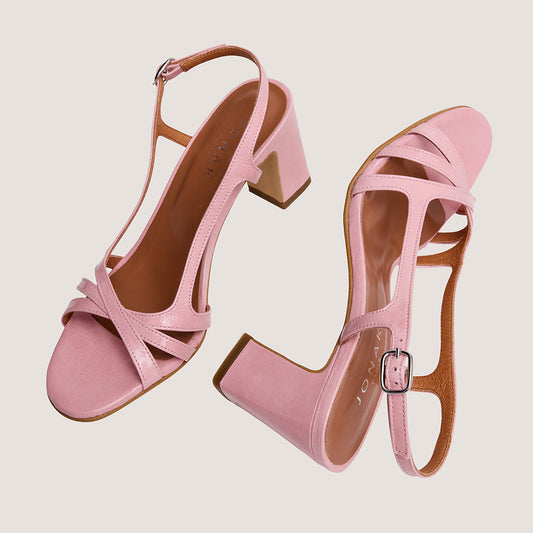 Sandales Vaiana Vernis Plisse Rose-Petale