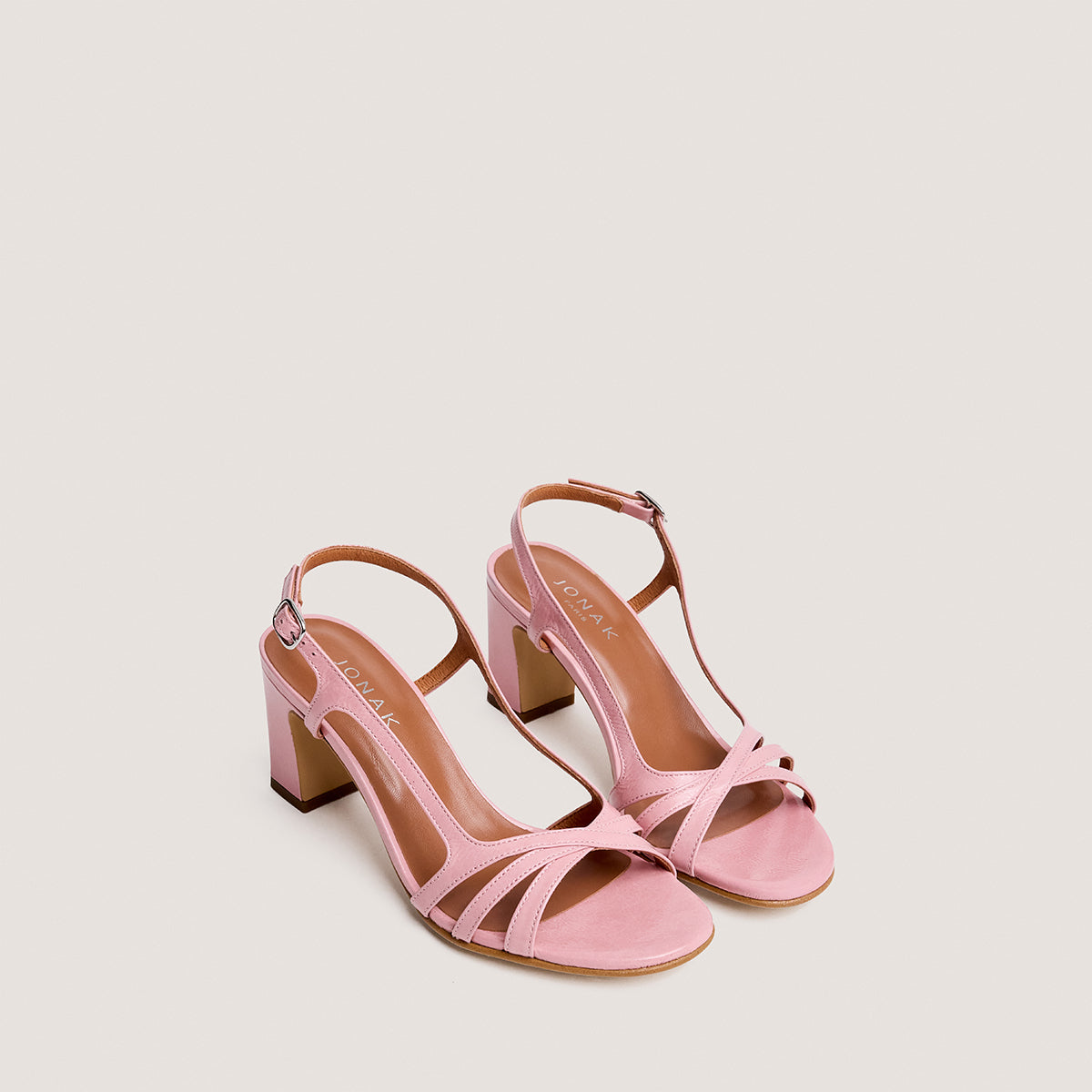 Sandales Vaiana Vernis Plisse Rose-Petale