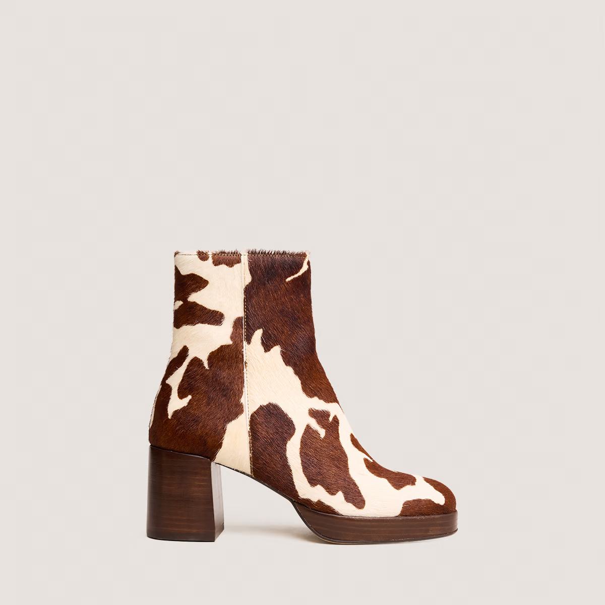 Boots Vanves Poulain Vache-Marron