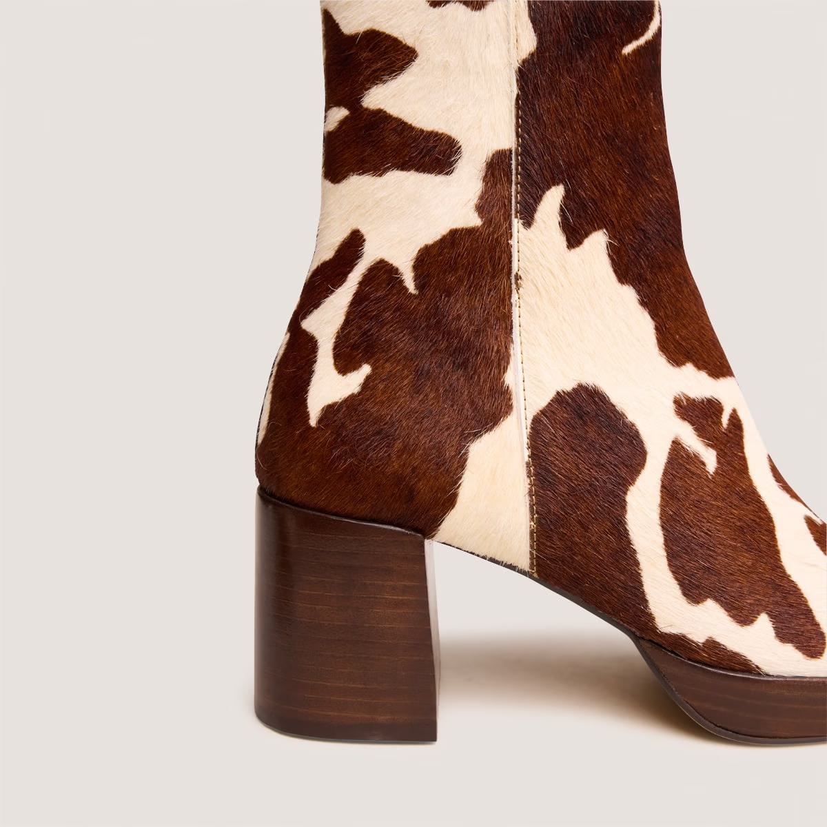 Boots Vanves Poulain Vache-Marron