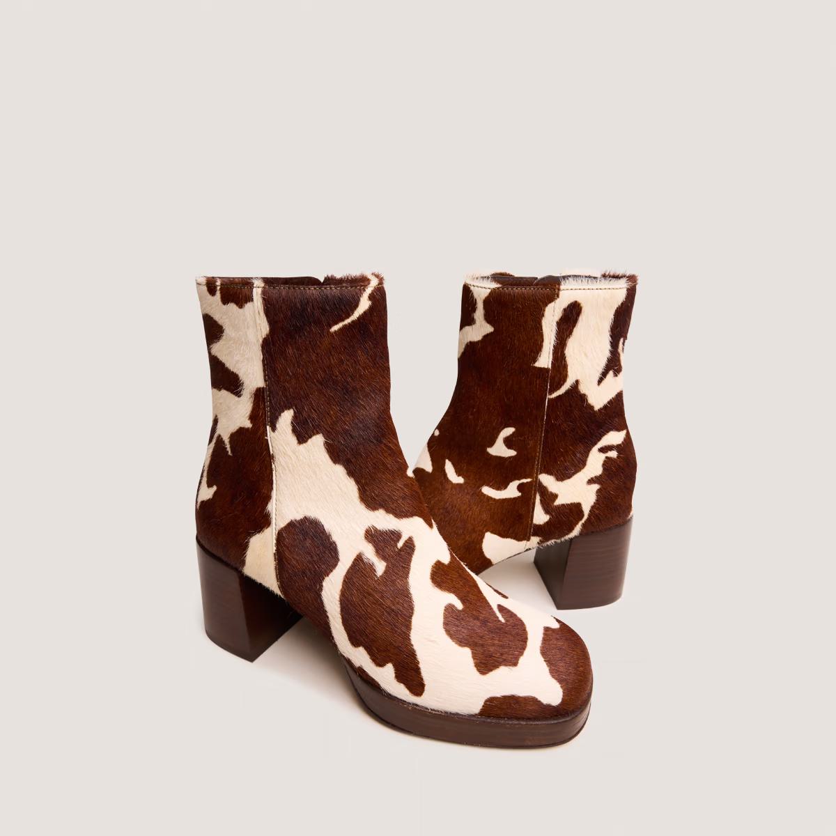 Boots Vanves Poulain Vache-Marron