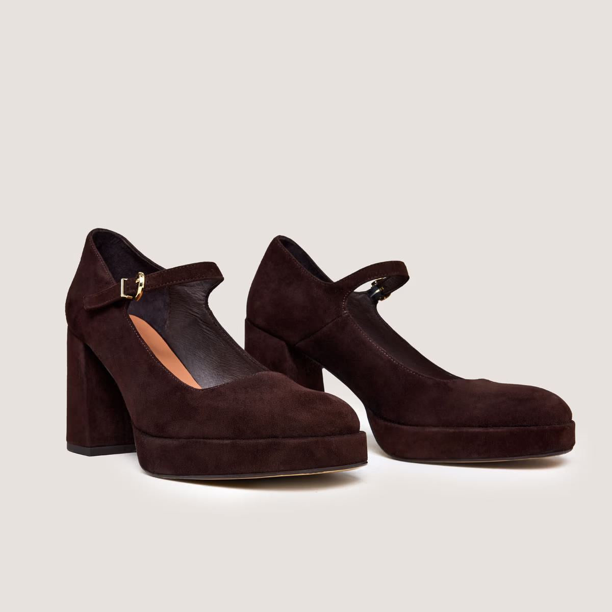 Salomes/babies Veritox Velours Marron