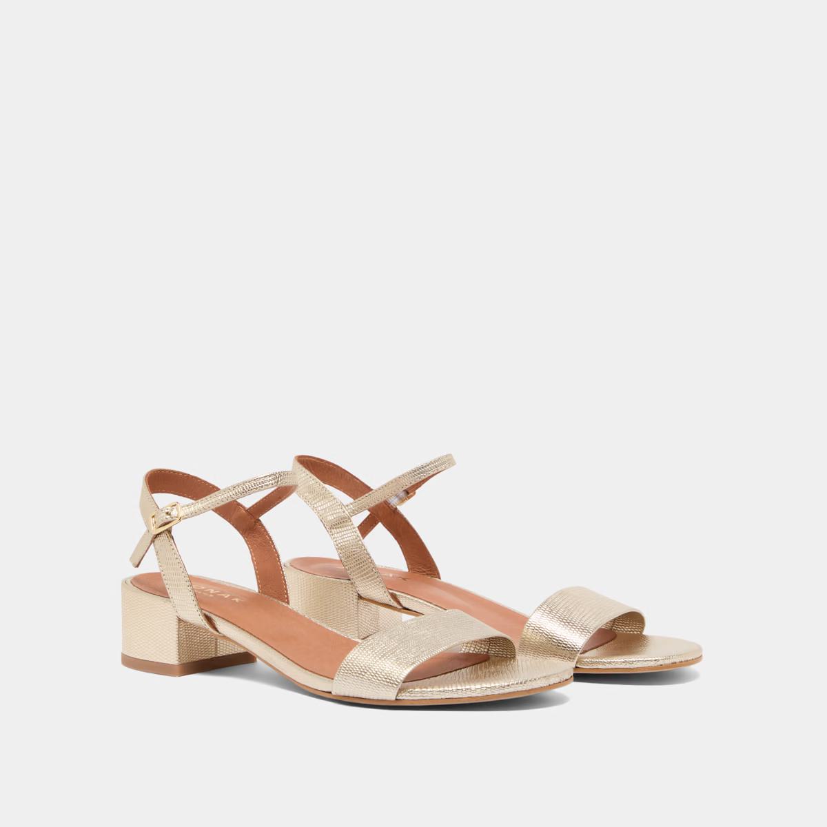 Sandales Via Bis Rept Metalli Or
