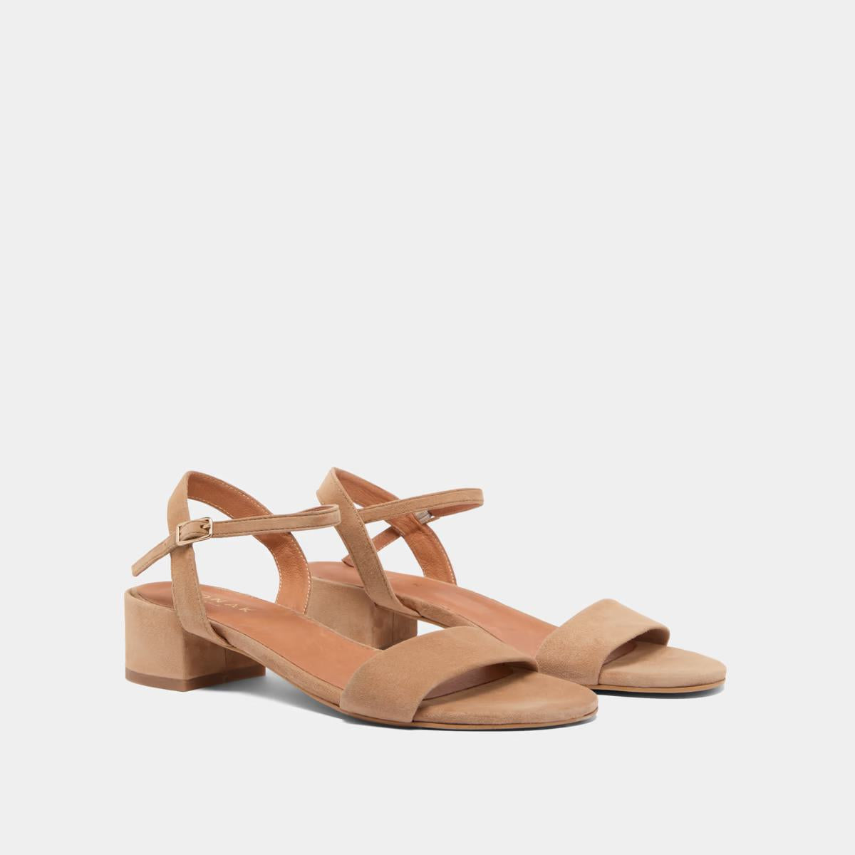 Sandales Via Bis Velours Camel