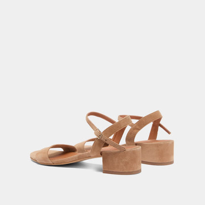 Sandales Via Bis Velours Camel