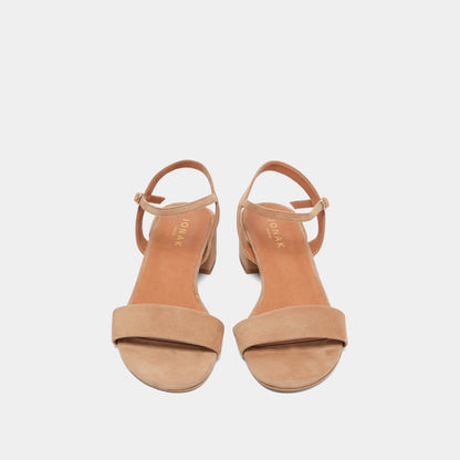 Sandales Via Bis Velours Camel
