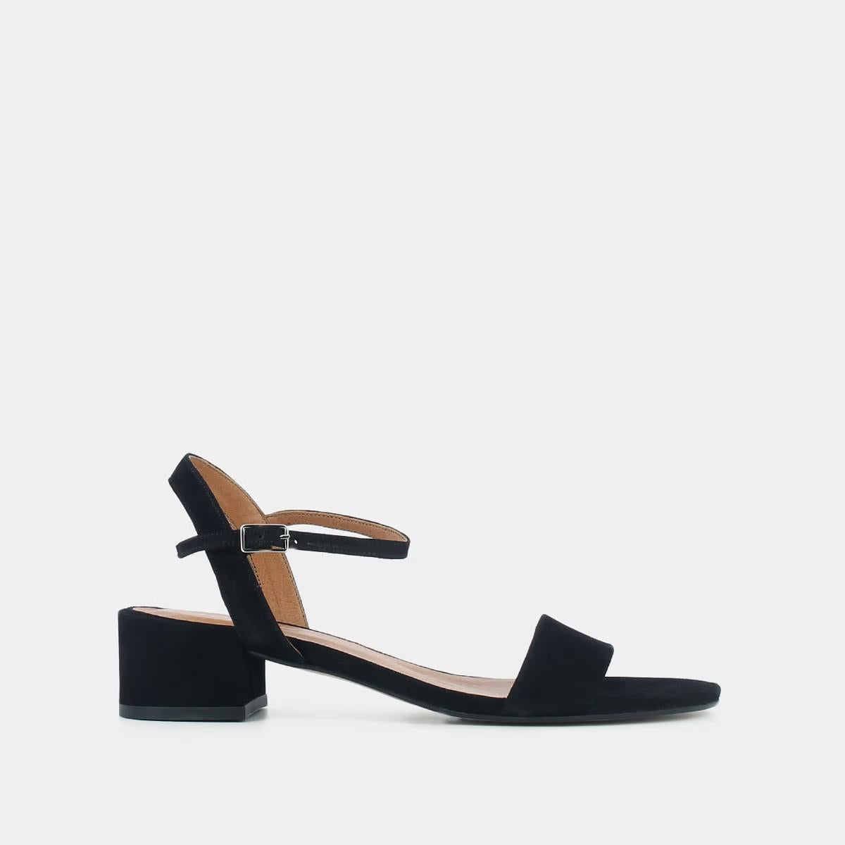 Sandales Via Bis Velours Noir