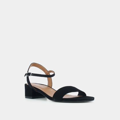 Sandales Via Bis Velours Noir