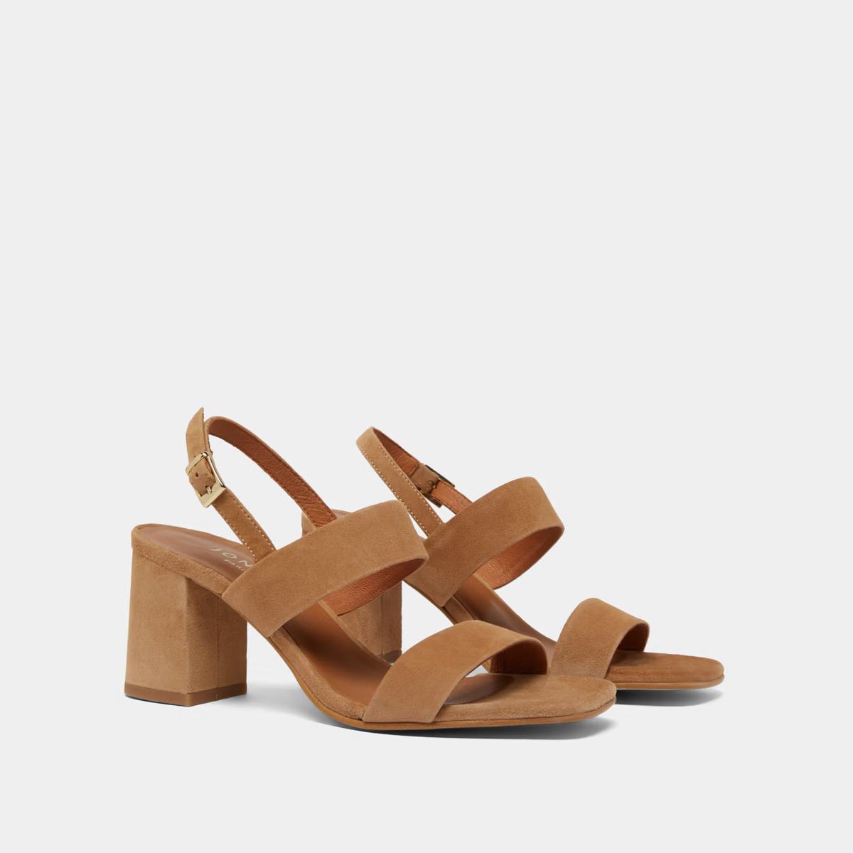 Sandales Vico Velours Camel
