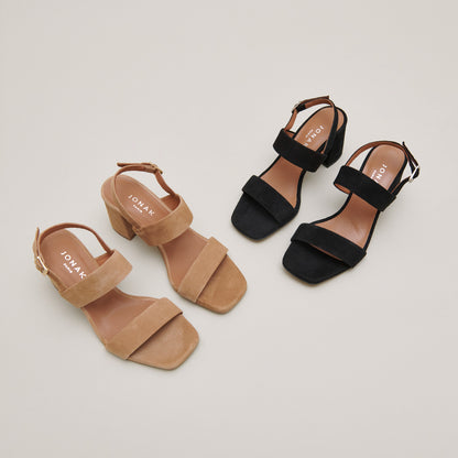 Sandales Vico Velours Camel