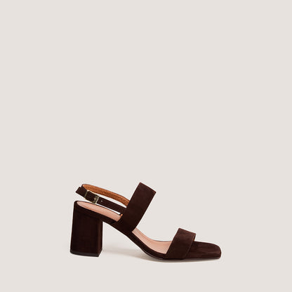 Sandales Vico Velours Marron