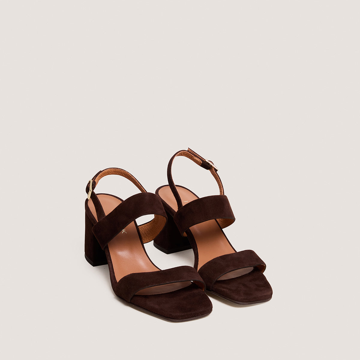 Sandales Vico Velours Marron