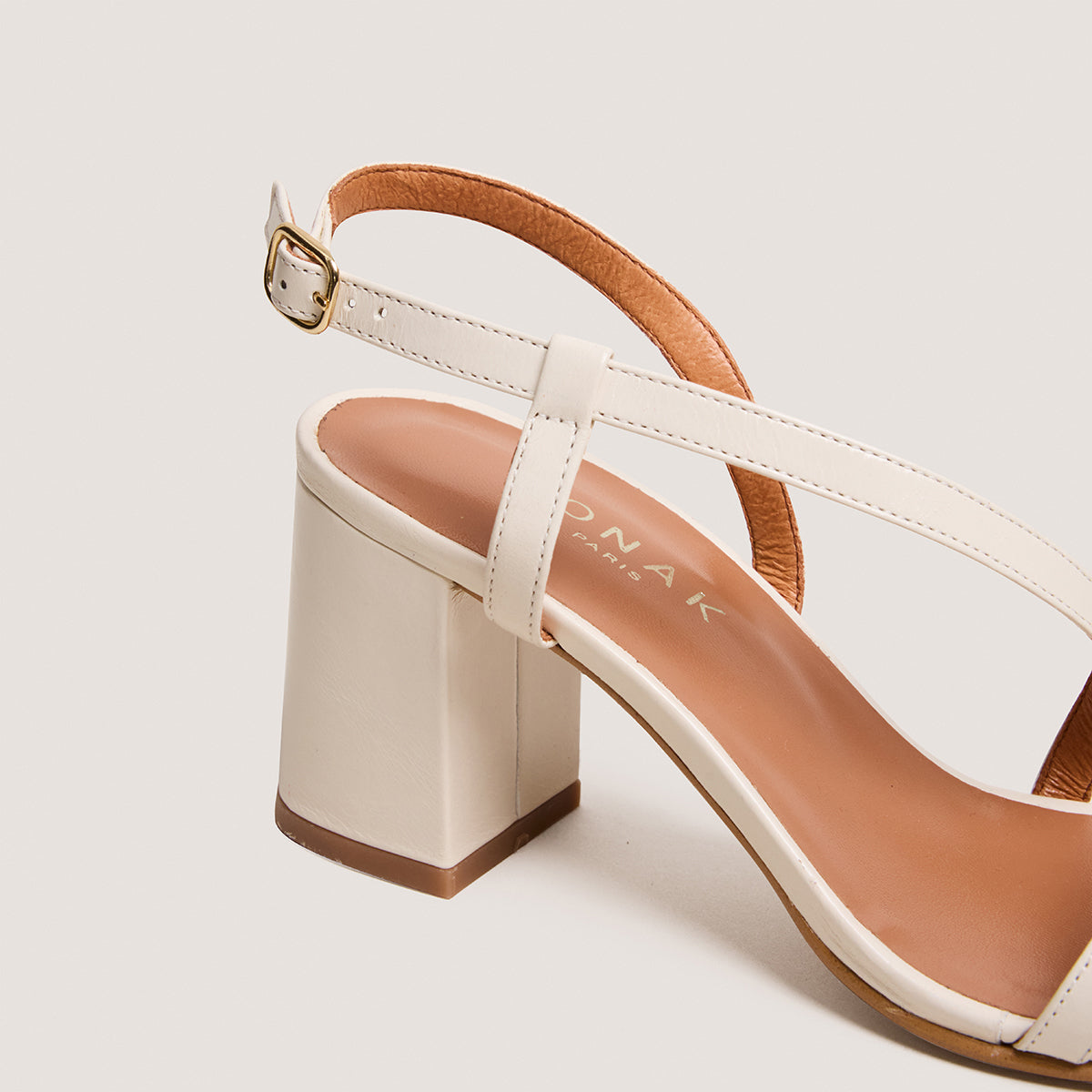 Sandales Vimy Cuir Vieilli Ecru