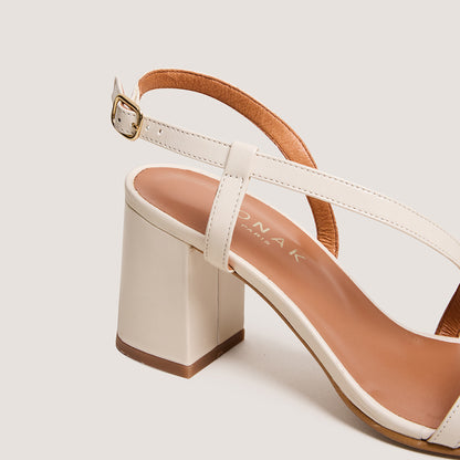 Sandales Vimy Cuir Vieilli Ecru