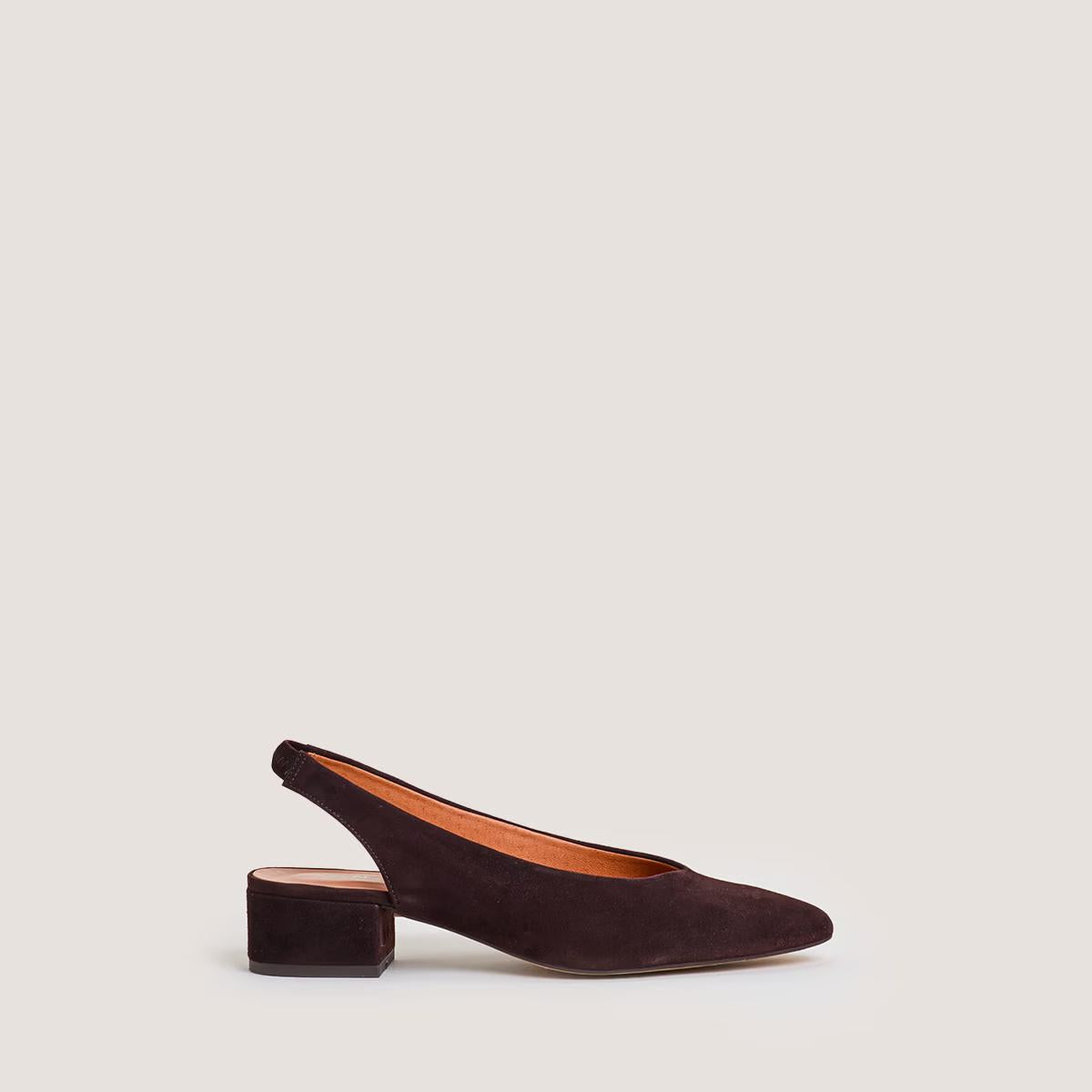 Ballerines Vince Velours Marron-Fonce