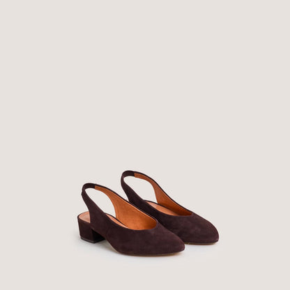 Ballerines Vince Velours Marron-Fonce
