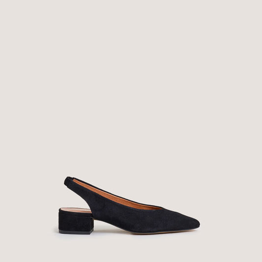 Jonak | Vince Pointed Velvet Ballerines - Black