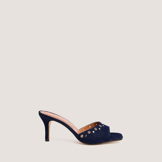 Mules Vive Jeans Bleu-Fonce