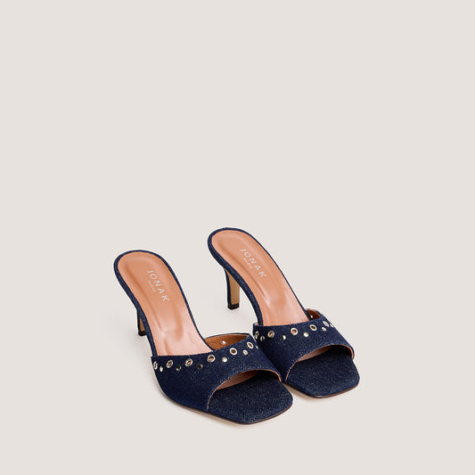 Mules Vive Jeans Bleu-Fonce