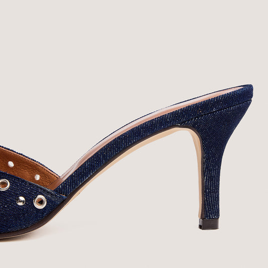 Mules Vive Jeans Bleu-Fonce