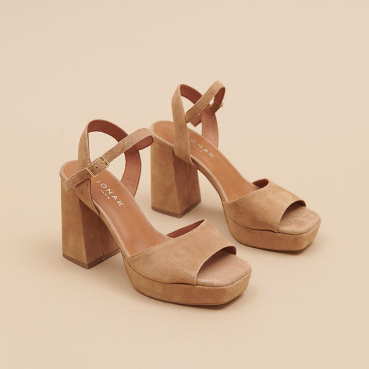 Sandales Vlada Velours Camel