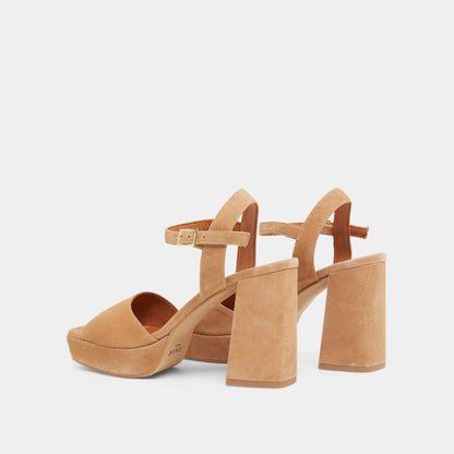 Sandales Vlada Velours Camel