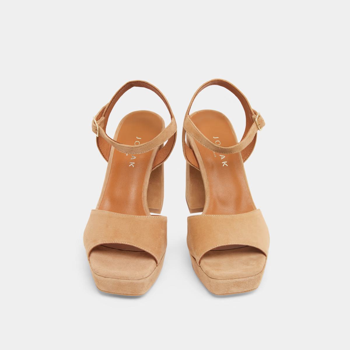 Sandales Vlada Velours Camel