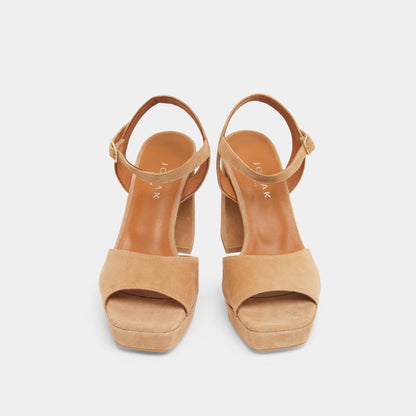 Sandales Vlada Velours Camel