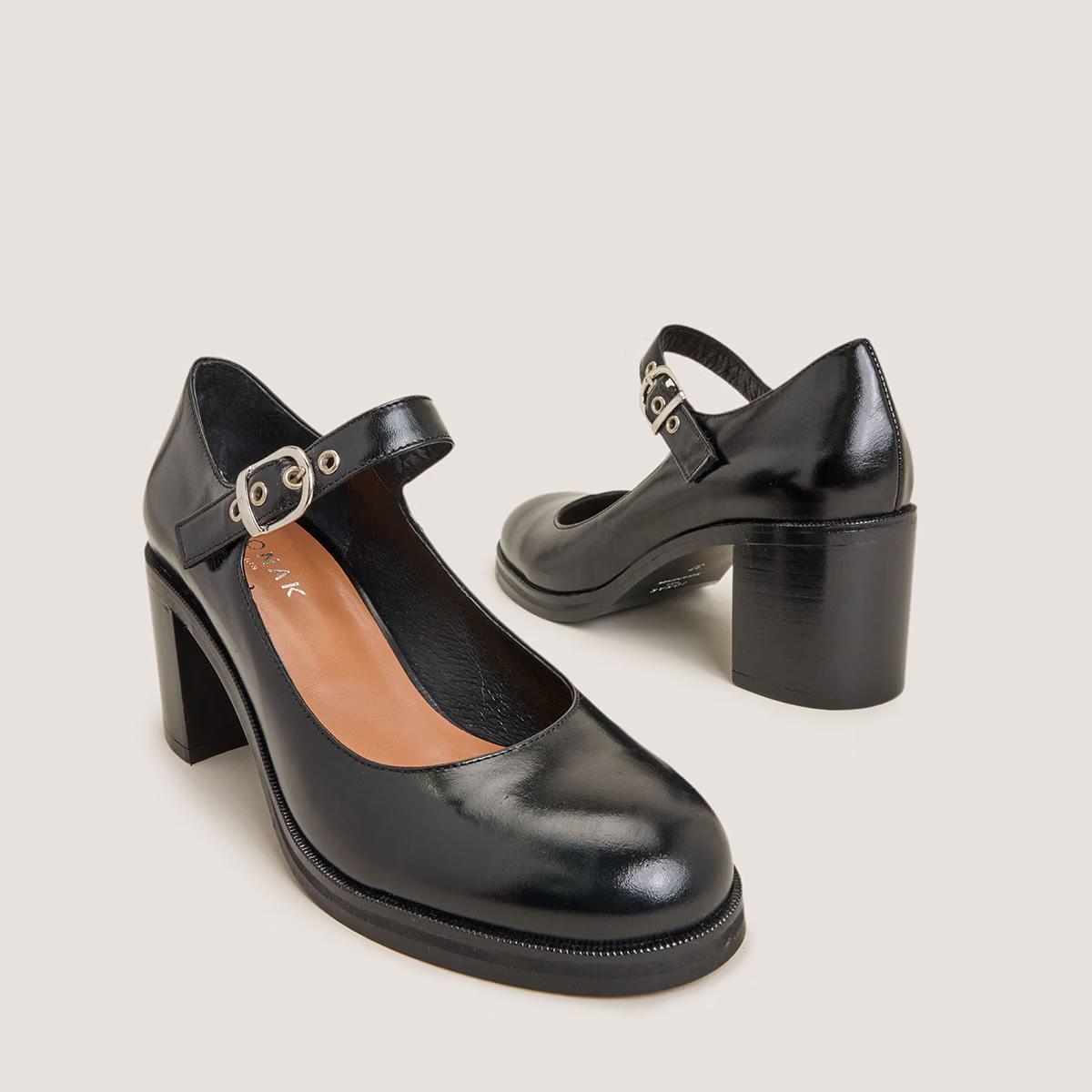 Salomes/babies Vreni Cuir Noir