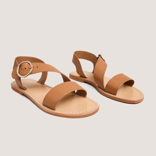 Sandales Wablo Cuir Camel