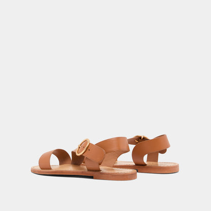 Sandales Wablo Cuir Camel