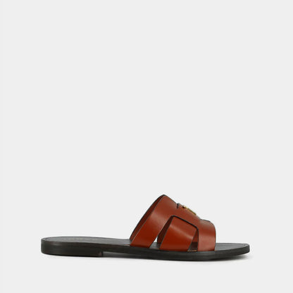 Plagettes Weil Cuir Cognac