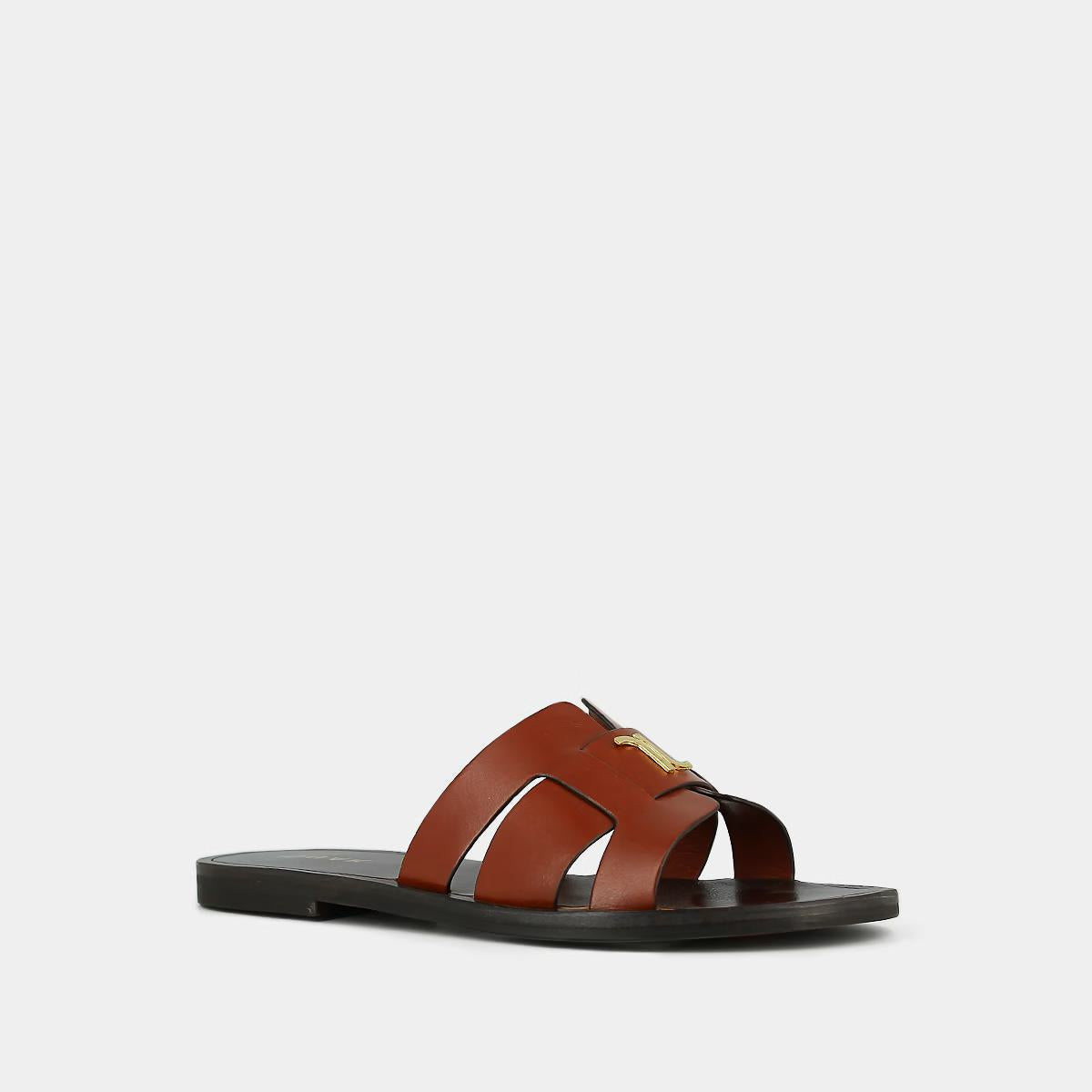 Plagettes Weil Cuir Cognac